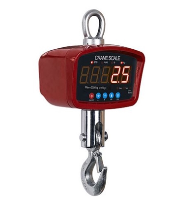 2000KG / 4400LBS 2Ton Digital Crane Scale with Remote, Industrial Heavy  Duty Electronic Hanging Scale, LED Display